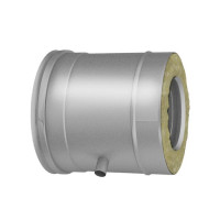 Труба горизонтальная со штуцером для отвода конденсата D200/300, AISI 321/304 (Вулкан)