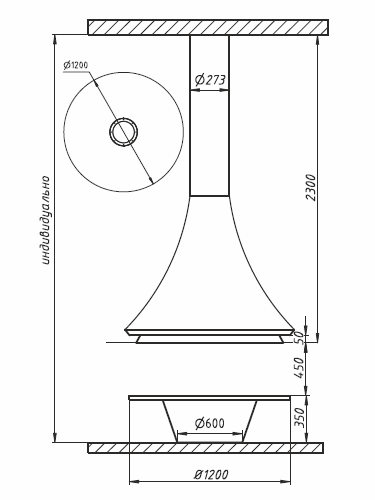Печь-камин AVES Vyenyetsiya, без стекла, крашеная