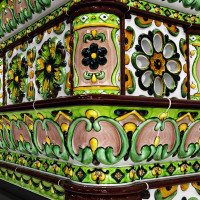 Печь изразцовая КимрПечь Кострома центральная, двухъярусная(600)