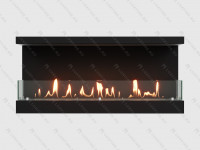 Встроенный биокамин Lux Fire Фронтальный 1040 S