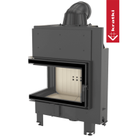 Топка Kratki PRO MBM/L/BS/SG угловое гнутое стекло слева