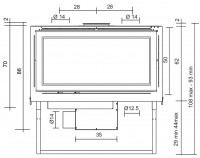 Каминная топка SCREEN 80 N (EdilKamin)