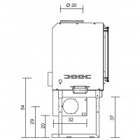 Каминная топка SCREEN 80 N (EdilKamin)