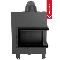 Топка Kratki PRO MBM/P/BS/SG угловое гнутое стекло справа