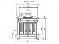 Дровяная печь HERGOM Franklin 82