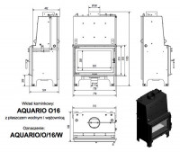 Топка с водяным контуром AQUARIO/O/16/PW/W