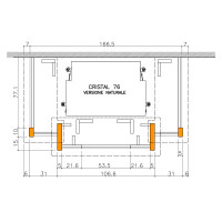 Облицовка GIADA + топка CRISTAL 76 N (EdilKamin)