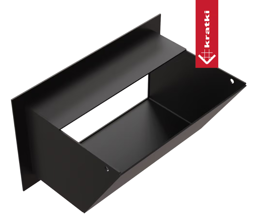 Решётка Kratki Luft 12x20 черная 