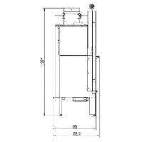 Каминная топка ECOMONOBLOCCO 64 FRONTAL (Palazzetti)