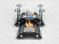 Настольный биокамин Lux Fire 
