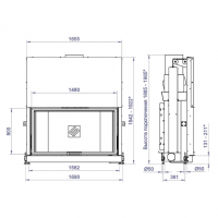 Каминная топка F 1500W (Stav)