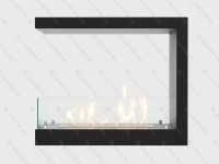 Встроенный биокамин Lux Fire Торцевой 755 М