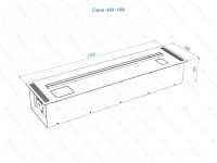 Автоматический биокамин Lux Fire Smart Flame 1100 RC INOX