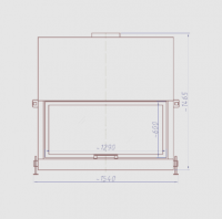 Каминная топка DHF 1300W (Stav)