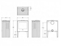Дровяная печь HERGOM Glance MV