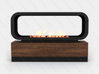 Тумба сквозная Империал-1400 с автоматическим биокамином Lux Fire Genius-I 1000