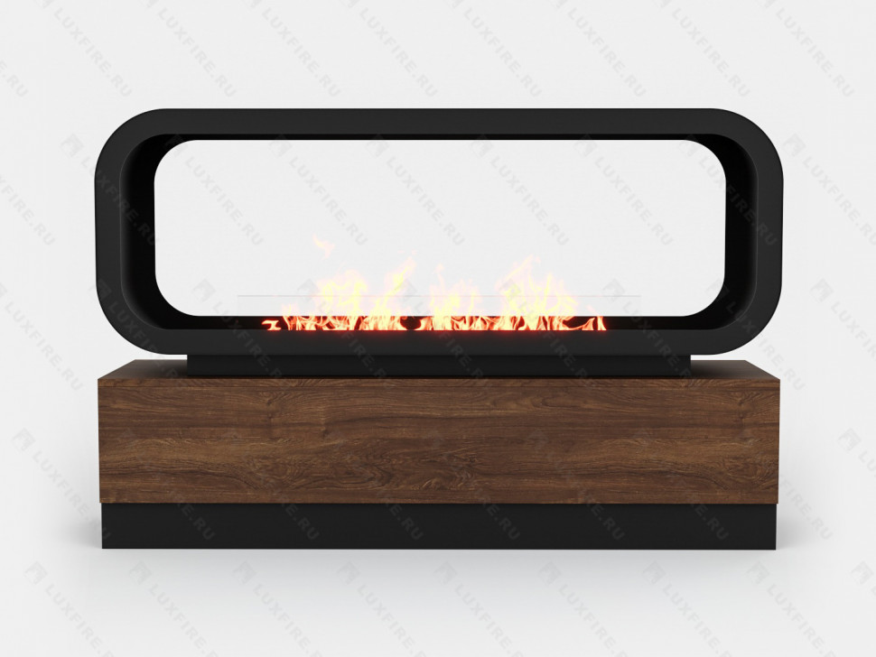 Тумба сквозная Империал-1400 с автоматическим биокамином Lux Fire Genius-I 1000