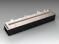 Автоматический биокамин Lux Fire Smart Flame 1300 RC INOX