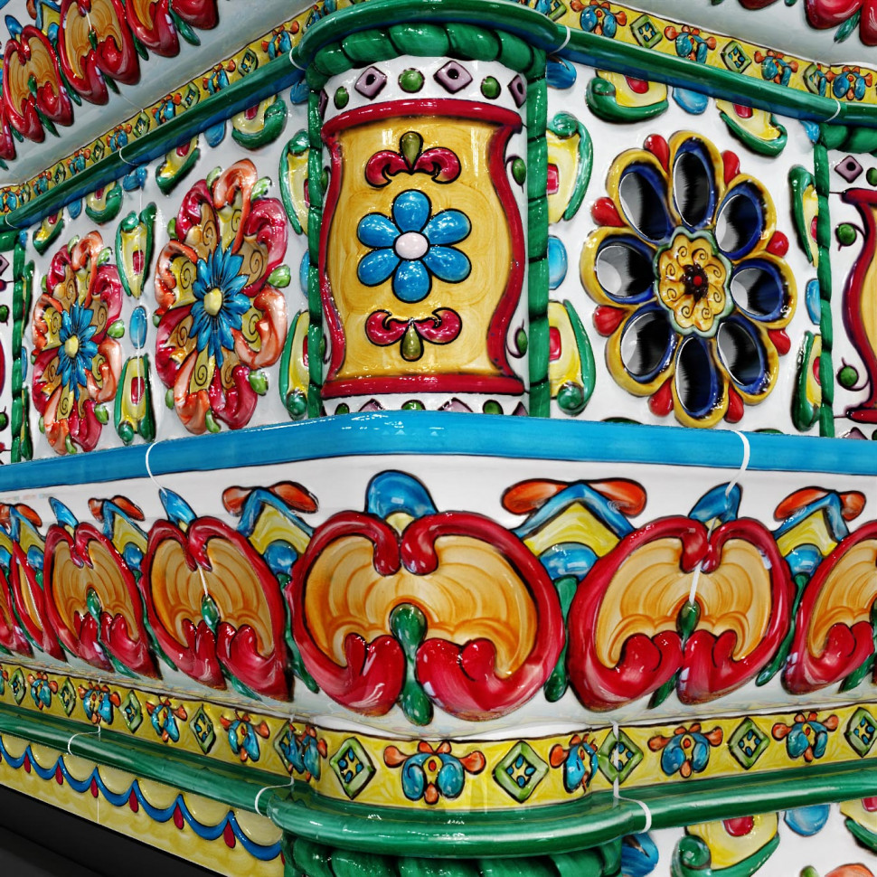Печь изразцовая КимрПечь Кострома, центральная(600)