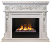 Электрокамин RealFlame Estella 26 WT 3D Cassette 630 + Black вставка