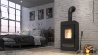 Печь DEFRO HOME PICO, 6,6 кВт, белая сталь