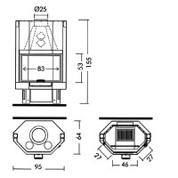Каминная топка TEKNO 3N (EdilKamin)