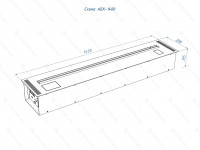 Автоматический биокамин Lux Fire Smart Flame 1400 RC INOX