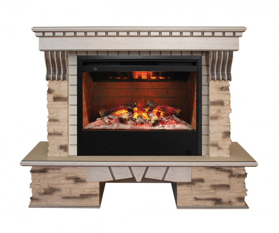 Электрокамин RealFlame Sorento WT с Helios 26 3D