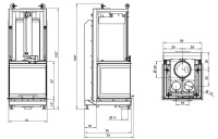 Каминная топка ECOMONOBLOCCO S66 3D (Palazzetti)