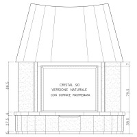 Облицовка AGATA + топка CRISTAL 90 N (EdilKamin)