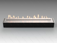 Автоматический биокамин Lux Fire Smart Flame 1600 RC INOX