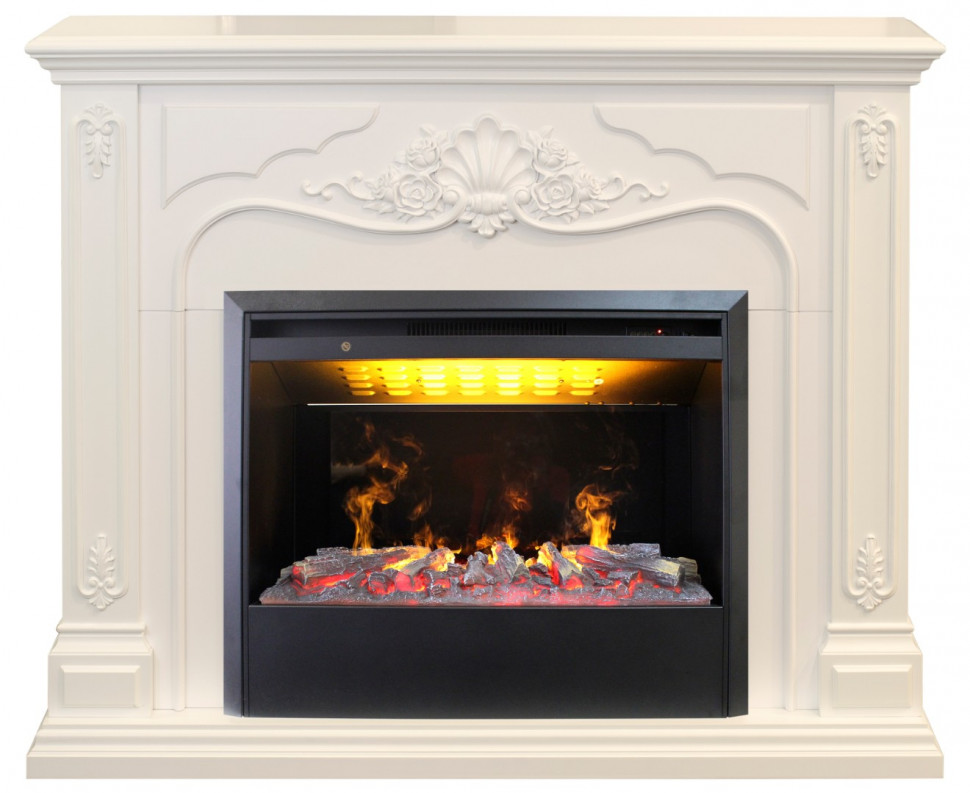 Электрокамин RealFlame Victoria 26 WT с 3D Helios 26 SBG