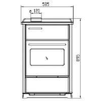 Плита CALOREX 60 N, белая (Plamen)