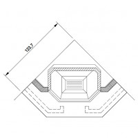 Облицовка MANTOVA (Palazzetti) + топка ECOMONOBLOCCO 78 V08 exagone (Palazzetti)