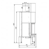 Облицовка NEUCHATEL + топка ECOMONOBLOCCO 78 V08 exagone (Palazzetti)