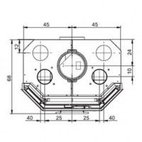 Облицовка NEUCHATEL + топка ECOMONOBLOCCO 78 V08 exagone (Palazzetti)