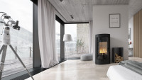 Печь Defro home ortiI, 9 кВт, красная сталь