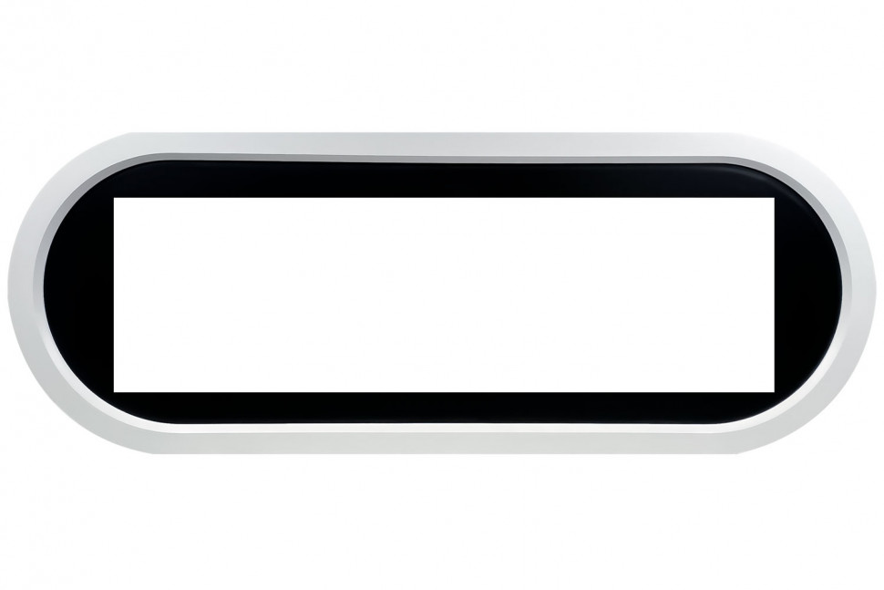 Каминокомплект Ellipse - Белый с черным с очагом Vision 60 LOG LED