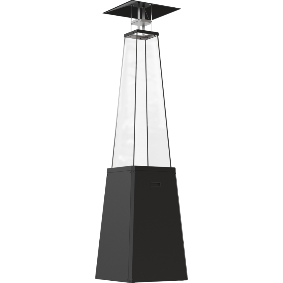 НАГРЕВАТЕЛЬ ДЛЯ УЛИЦЫ НА ГАЗУ UMBRELLA/BS/C/G31/37MBAR/S/ZE - без стоек, черный, с газовым оборудованием