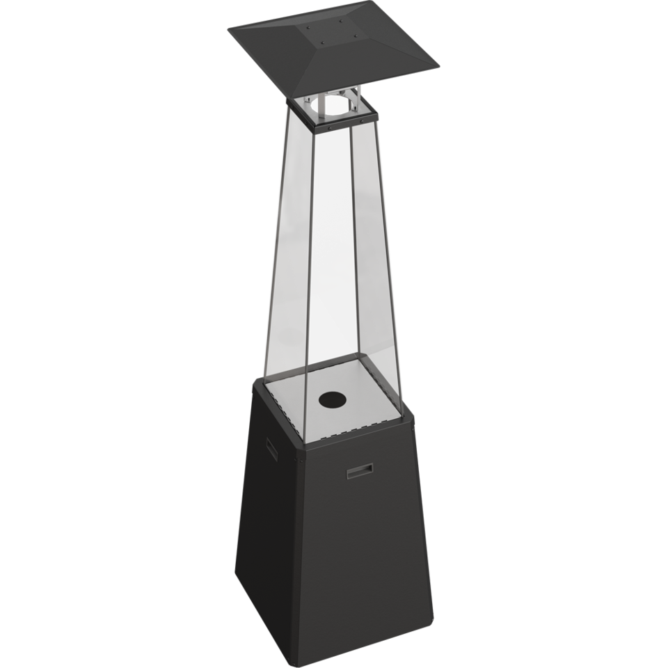 НАГРЕВАТЕЛЬ ДЛЯ УЛИЦЫ НА ГАЗУ UMBRELLA/BS/C/G31/37MBAR/S/ZE - без стоек, черный, с газовым оборудованием
