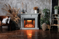 Каминокомплект Coventry Graphite Grey - Серый графит с очагом 5D V-ART 25