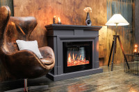 Каминокомплект Coventry Graphite Grey - Серый графит с очагом 5D V-ART 25