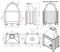 Топка Warmhaus Open FLAT 90/70