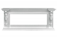 Каминокомплект Sparta 60 - Белый с очагом Vision 60 LOG LED