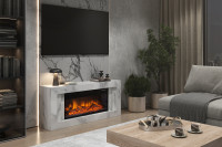 Каминокомплект Line 60 SFT (Разборный) - Серый графит с очагом Vision 60 LOG LED
