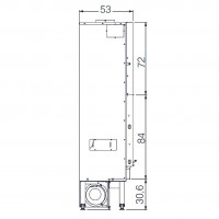 Каминная топка BLOKK 90 V BIANCO (EdilKamin)