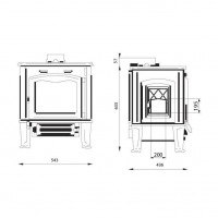 Печь HERMES, side door (Ferguss)