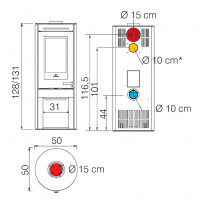 Печь TALLY 8 PIETRA OLLARE (EdilKamin)