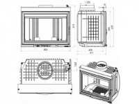 Каминная топка CHAZELLES C800L