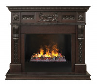 Электрокамин RealFlame Corsica Lux AO 3D Cassette 630 + Black вставка